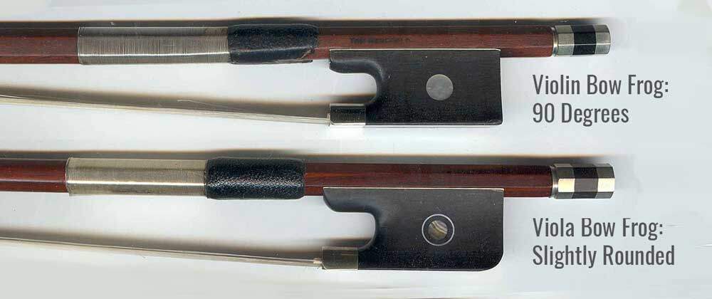 Viola and Violin bow difference